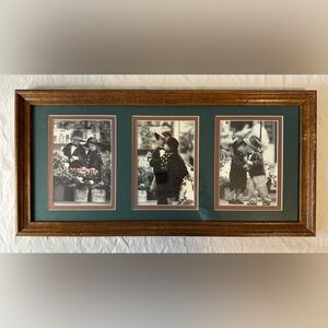 Vintage Hallmark Kim Anderson 
Kids Roses 3 Framed Greeting Card Wall Art 90s